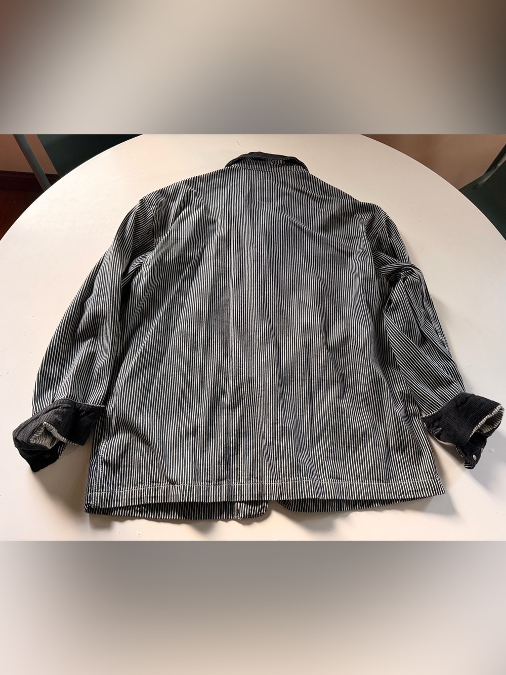 GAP Black & White Striped Chore Coat - Picture 2 of 5
